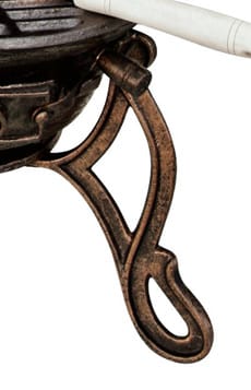 Toledo Cast Iron Chiminea Extra Large Decorative Leg Detail