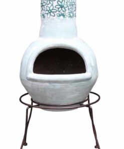 Double edged stand with chiminea