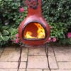 Double edged stand with XL chiminea