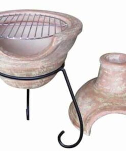 Red Cozumel BBQ Clay Chiminea