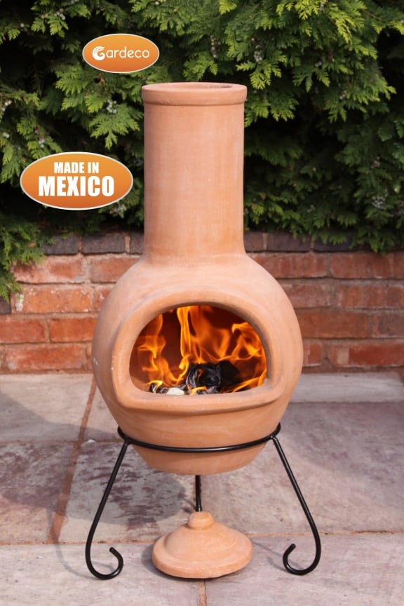 Colima Mexican Chiminea Natural Terracotta (Large)