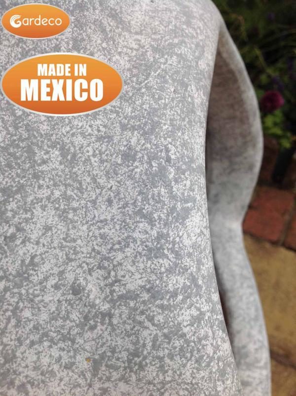 Ellipse Mexican Chiminea Mottled Grey - Close up