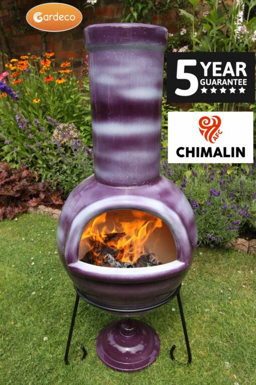 Sempra Chimalin AFC Chiminea - Mottled Purple
