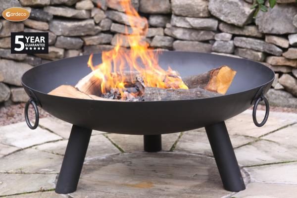 Dakota Fire Pit – Black Steel – Medium