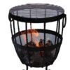 Brazier Fire Pit with fire
