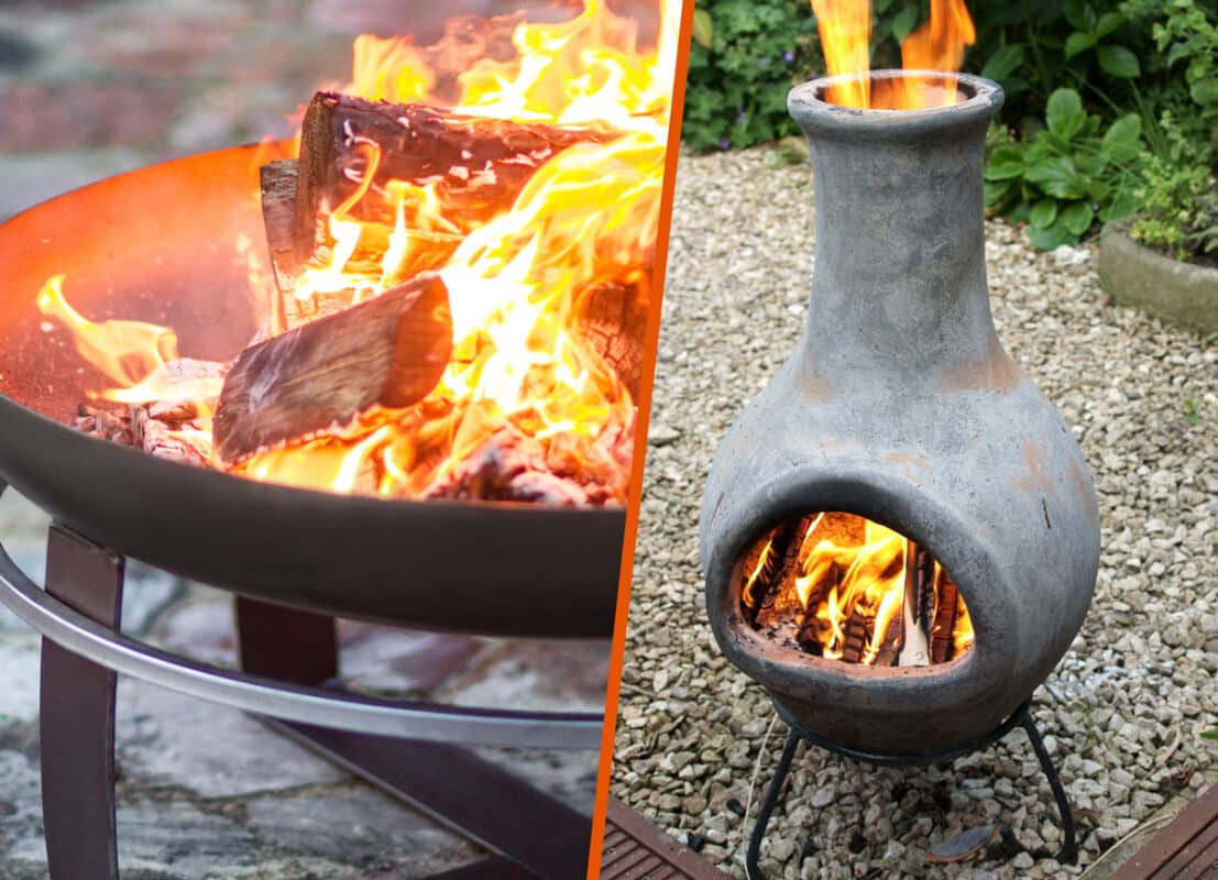 Which gets hotter, chiminea or firepit