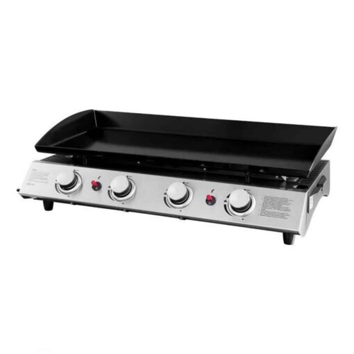 Callow 4 Burner Gas Griddle and Plancha with Stand and Side Tables