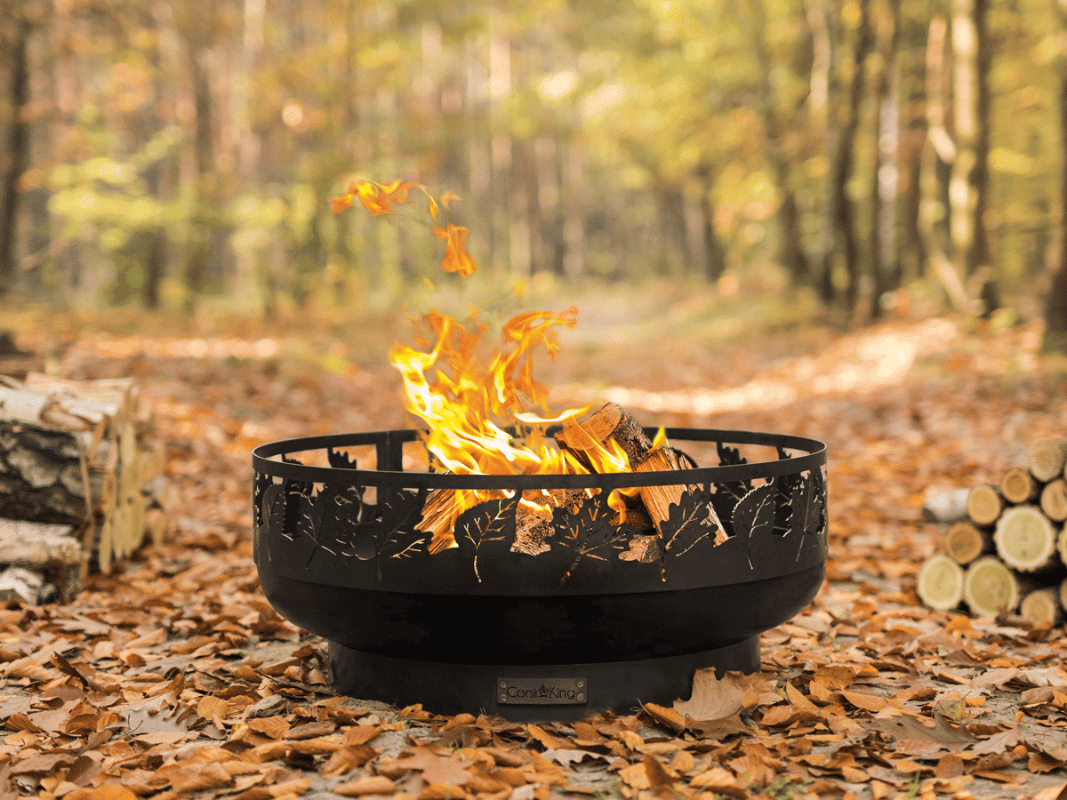 OVE Decors Brooks 24 in. x 13.4 in. Round Charcoal Powder Coated Steel Wood  Burning Fire Pit 15PFP-BROO24-CH - The Home Depot