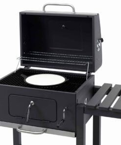 Tepro Toronto Charcoal BBQ Grill with Side Table and Grid System