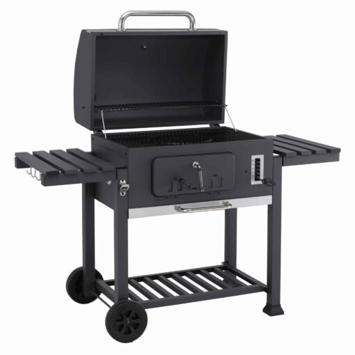 Tepro Toronto XXL Charcoal BBQ Grill Including Two Side Tables