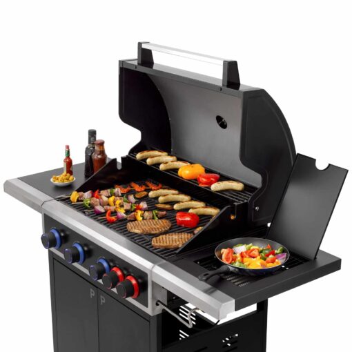 Tepro Keansburg 4 Burner Gas BBQ with Turbo Zone and Side Burner