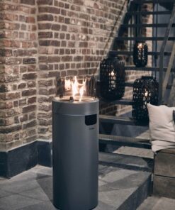 Enders Medium Grey NOVA LED Flame Patio Heater