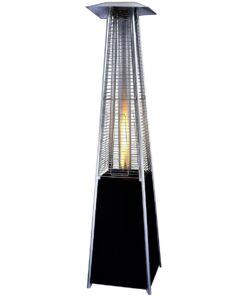 Lifestyle Tahiti II Pyramid 13KW Flame Patio Heater in Black