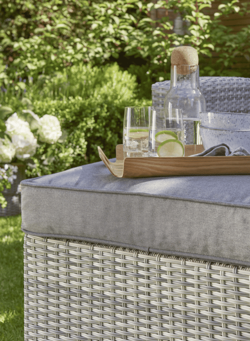 Norfolk Leisure Oxborough Outdoor Pull Out Lounge Sofa in Grey