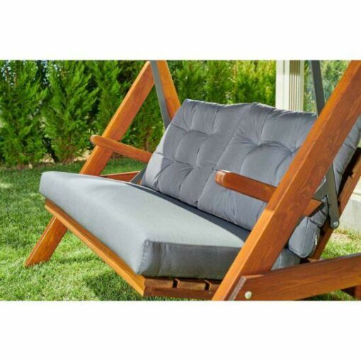 Norfolk Leisure Sandringham Swing 2000 Garden Chair With Canopy in Grey