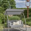 Norfolk Leisure Newmarket Swing Seat in Grey