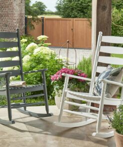 Norfolk Leisure Oakwell Outdoor Rocking Chair in White