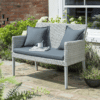 Norfolk Leisure Chedworth 2 Seater Bench in Grey