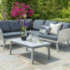 Norfolk Leisure Chedworth Outdoor Corner Lounge Set in Grey