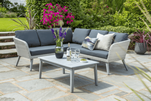 Norfolk Leisure Chedworth Outdoor Corner Lounge Set in Grey