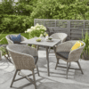 Norfolk Leisure Chedworth Outdoor Dining Set in Grey