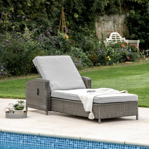 Sovera Sunlounger in Grey