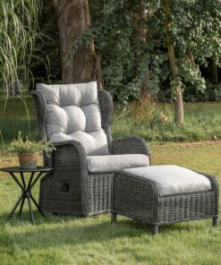 Sonta Reclining Chair and Footstool Set