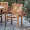 Vandra Stackable Outdoor Dining Chair x 2