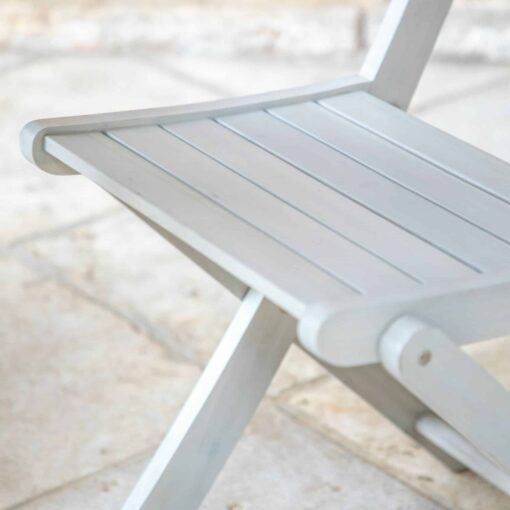 Rezay Folding Chair x 2 in Whitewash
