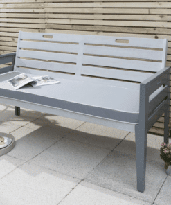 Florenity Grigio 3 Seater Bench in Grey