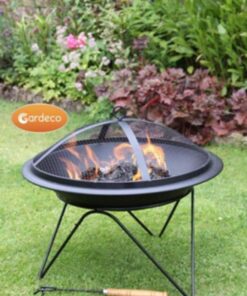 Quasar fire pit with easy to assemble stand