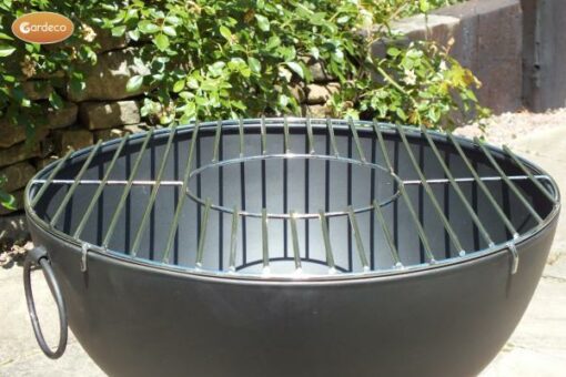 CASA black steel fire bowl 70 cm inc quality BBQ grill