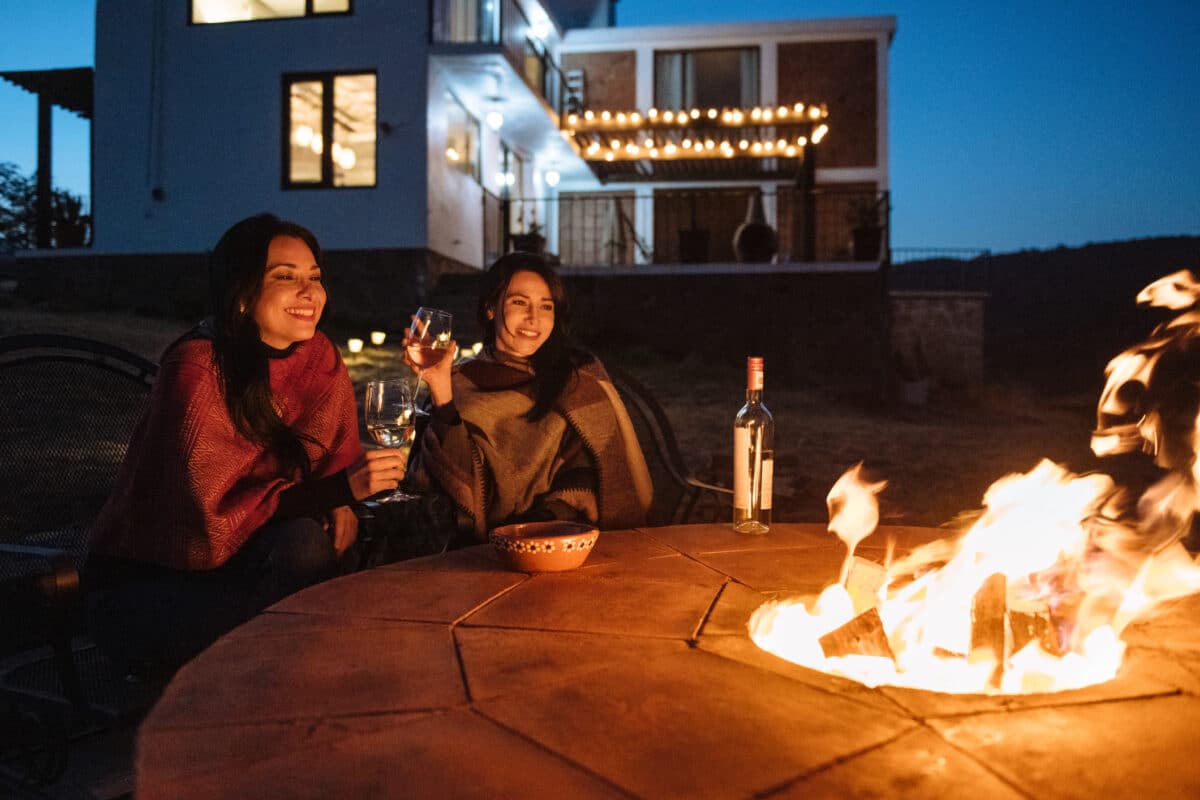 Spring garden chiminea