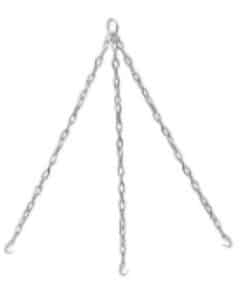 Galvanised steel cooking chains for cooking accessories on tripod, 3 x 50cm